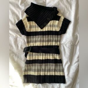 Children’s chic striped knit dress